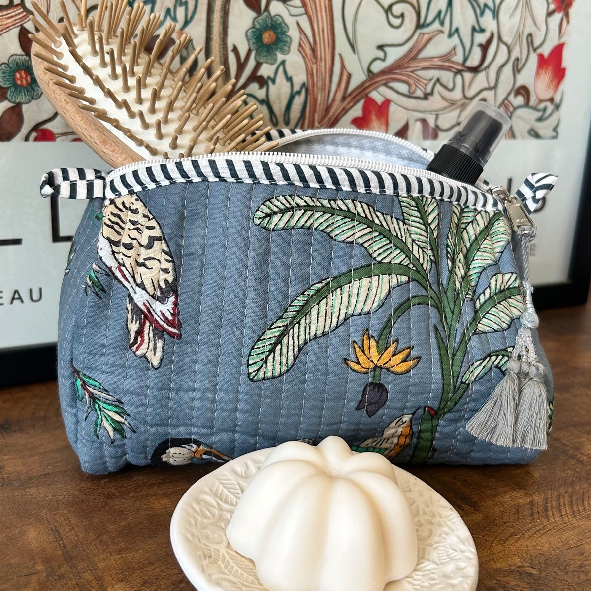 Pochette matelassée Jungle