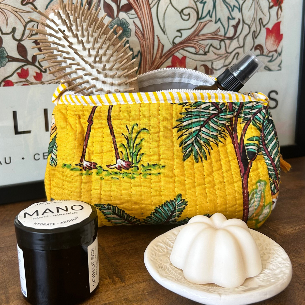 Pochette matelassée Jungle