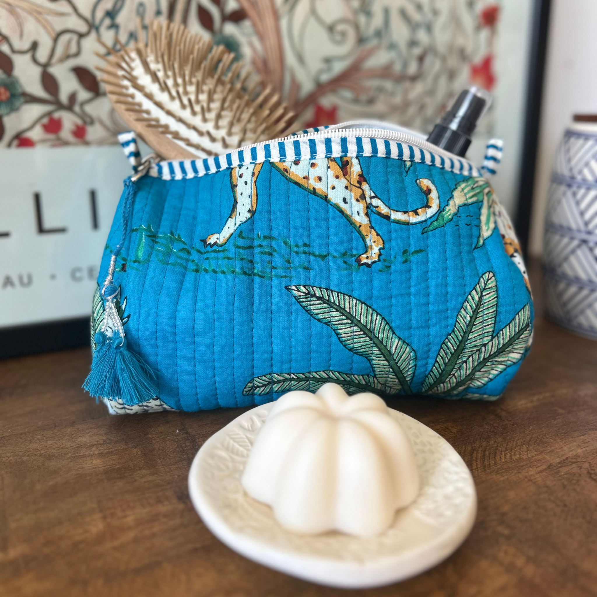 Pochette matelassée Jungle