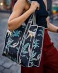 Sac cabas matelassé Jungle – avec fermeture éclair
